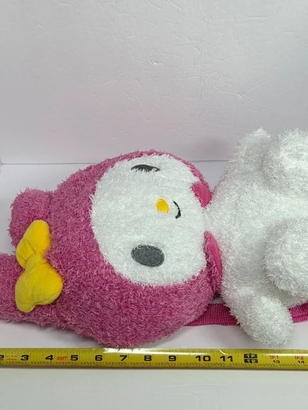 Hello Kitty My Melody Plush Mini Backpack Faux Fur Pillow Large Pajama Bag NWT